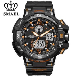 SMAEL Sport montre hommes 2021 horloge mâle LED numérique Quartz montres hommes haut de gamme montre numérique Relogio Masculino278t