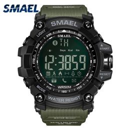 Smael Sport Watch Men Top Luxe 50m Waterdichte polshorloge Clock Clock LED Digital Watches Masculino 220525