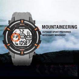 SMAEL Sport montres militaire Cool montre hommes grand cadran S choc Relojes Hombre décontracté LED Clock1616 montres numériques étanche n181i