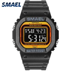 Smael Sportshorloges LED Digital Sport Mens Horloges Waterdicht Digitaal Horloge 1801 Mannelijke Clock Relogios Masculino Military Horloge X0524
