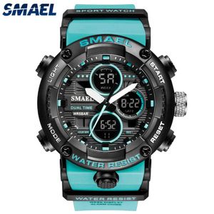 Smael Top marque étanche sport hommes montres choc Relogio militaire armée Homme montre-bracelet numérique Montre Homme horloge électronique G1022