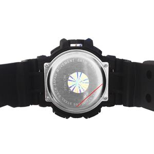 SMAEL Relojes deportivos amarillos Reloj digital LED de doble horario Cuarzo Analógico-Digital1436 Relojes de pulsera para hombres Relojes militares para hombres Digi295a