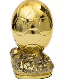 Pequeño trofeo Ballon D039OR de 15 cm para premios de jugador de resina, trofeo de fútbol con balón dorado, trofeo Mr Football de 24 CM BALLON DOR 9627265