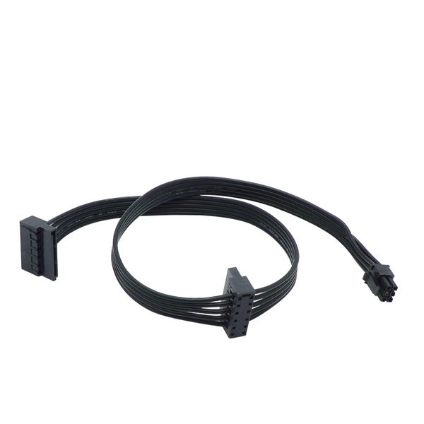 Cable de alimentación SSD de 6 pines a doble a SATA Mini de 6pin 2 x Cable de alimentación del disco duro SATA para la interfaz de placa principal Dell