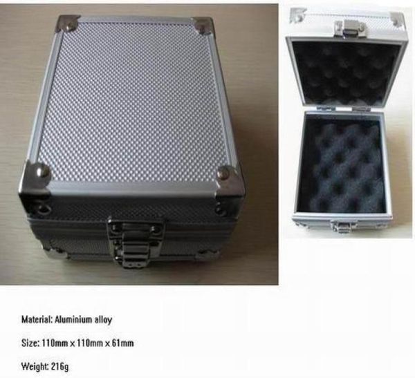 Caja pequeña de aluminio para máquina de tatuaje, caja para ametralladora de tatuaje, suministros para tatuajes 5685209