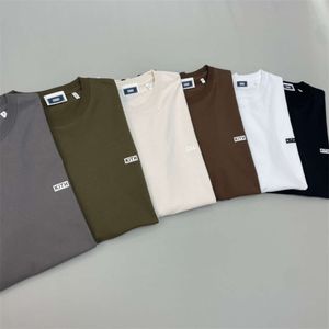 Klein en trendy merk Kith losse oversize casual t-shirt met zomerronde nekprint voor mannen en vrouwen, paar korte mouwen