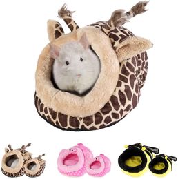 Klein Animal Pluche Huisdier Snuggle Bed Zachte Warm Hol Housse Nest Verwijderbare Pad voor Kat Rabbit Hamster Hedgehog Cavia