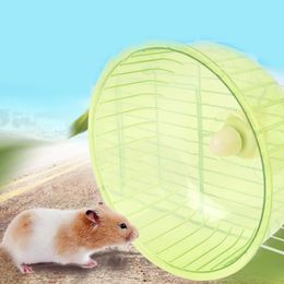 Klein dierbenodigdheden 12cm Silent Round Hamster Running Wheel Hedgehog Syrische Rotatory Jogging opknoping op kooi