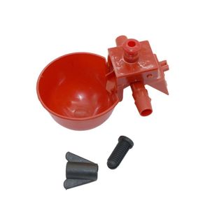 Fournitures pour petits animaux 50 ensembles d'abreuvoirs de caille rouge Mangeoires automatiques pour oiseaux Coop Alimentation Volaille Poulet Volaille Abreuvoir Eau Tasses à boire 230307