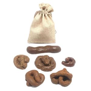 Fournitures pour petits animaux 6PCS / SET Fake Joke Race Dog / Cat Poo Tabouret Simulation pratique Merde réaliste Merde Evil Funny Toys Props