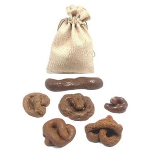 Fournitures pour petits animaux 6PCS SET Faux Blague Race Chien Chat Poo Tabouret Simulation Pratique Merdes Réalistes Merde Mal Jouets Drôles Props316K