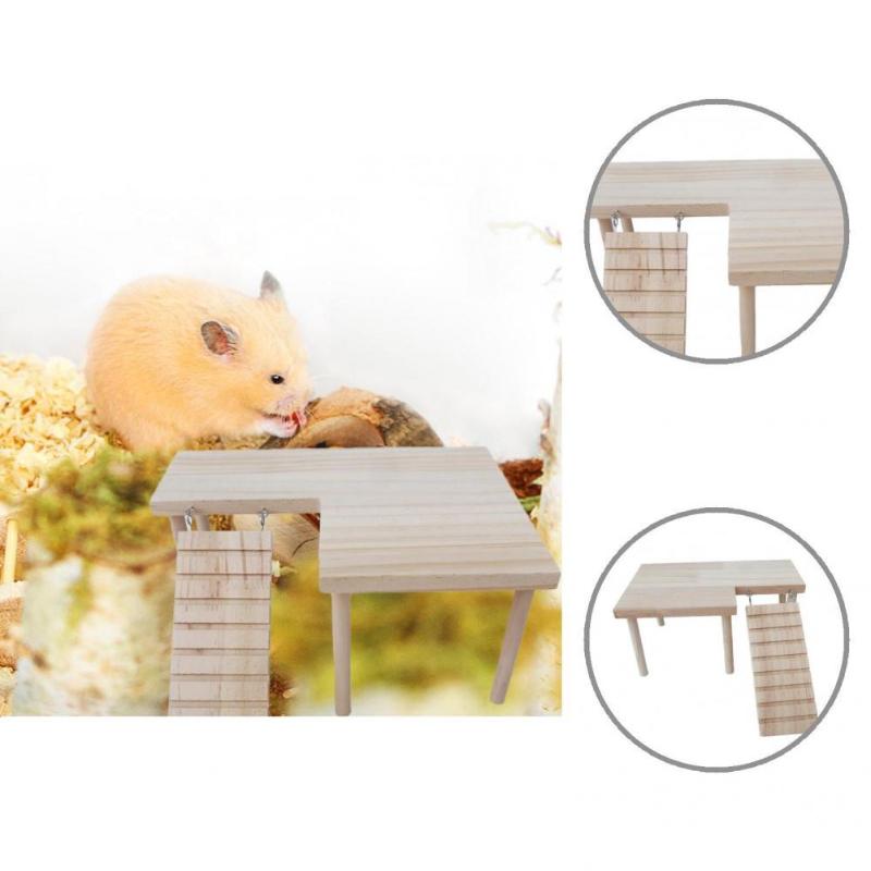Små djurtillbehör Chinchilla Standbur Tillbehör Plattform Multi-Använd Play Ground Safe Hamster Playground Toy