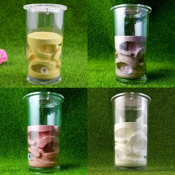 Small Animal Supplies Cup en forme de fourre acrylique Ferme et nidification Pitre Pet Maison Reptile Terrarium Insect 230130