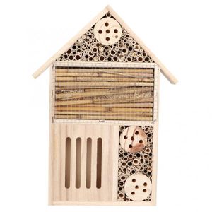 Petit Animal Fournitures Jardin En Bois Insecte Maison Abeille En Plein Air Bois Bug Chambre Abri Nichoir Décoration 230720