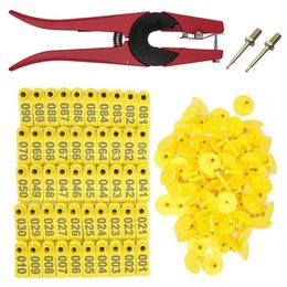 Fournitures pour petits animaux, marqueur d'étiquette d'oreille de chèvre, applicateur 001100 s pour Kit d'identification de mouton et de cochon ger avec 2 pinces à broches 230307