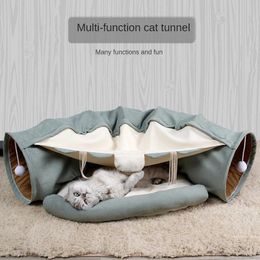 Kleine dierenartikelen Pet Cats Tunnel Interactive Play Toy Mobile Inklapbare Fretten Bed Tunnels Indoor Toys Kitten Exercising Produ