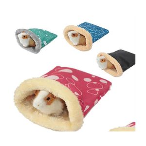 Small Animal Supplies Pet Hamster Slee Bag Pouch Soft Warm Huis voor Winter Guinea Pig Hedgehog bed Mtiple Waterdichte winddichte druppel DH2VL