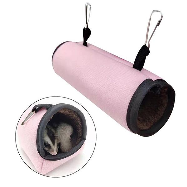 Fournitures pour petits animaux Tunnel pour animaux de compagnie Hamac Lit suspendu Souris Hamster Oiseau Perroquet Écureuil Abri Grotte Cabane Balançoire Nid Dormir Rat Furet Jouet