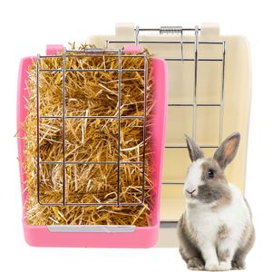 Small Animal Supplies Rabbit Panier d'aliments de l'herbe Cadre d'herbe Cadre de foin de foin Bowl Spring Bowl Pet Container 230816