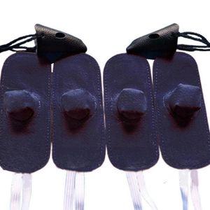 Fournitures pour petits animaux Coq Coqs Poulet Gant en cuir Para Gallos Poule Combat sûr pour la lutte Rouge 4 paires Cockfighting Foot Cov P3o6 230307