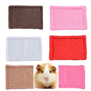 Kleine dieren huisdier cavia hamster bed huis winter warme eekhoorn egelbedden pluche matten nest hamster slapende nesten