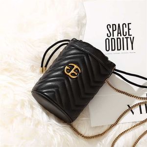 Petit sac en cuir de haute qualité pour femmes, nouveau sac seau à une épaule de style étranger, mini sac seau à bandoulière