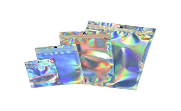 Pequeños tamaños grandes Papel de aluminio transparente para bolsa de plástico con cierre con cremallera Bolsas de embalaje con cierre al por menor Bolsas de embalaje con cremallera Bolsa Mylar Paquete Bolsa propia 4737917