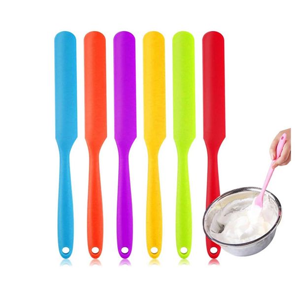 Petit gâteau crème beurre spatule outils Silicone résistant à la chaleur CakeCream beurres spatules mélange pâtes grattoir antiadhésif Flexible cuisson outil de cuisson WLL499