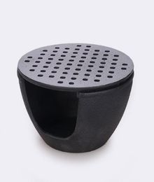 Petite grillon à charbon de bois en fonte BBQ Portable Retro Mini TEA CHAUFFAGE POVE CANDLE BASE TEAPOT TEAPOT 1585CM 1182423286
