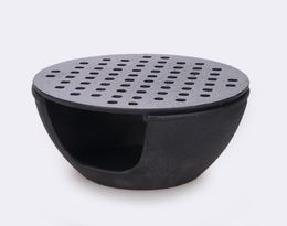 Petite grillon à charbon de bois en fonte BBQ Portable Retro Mini TEA CHAUFFAGE POVE BODLE TEAPOT BASE TEAPOT 1585CM 1186400436