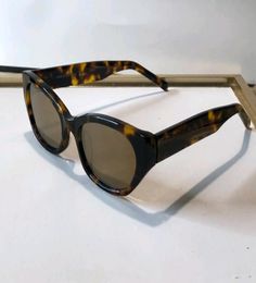 Petites lunettes de soleil œil de chat Havane doré miroir femmes Wrap Sunnies lunettes nuances Sonnenbrille Occhiali da sole UV lunettes avec Bo1869739