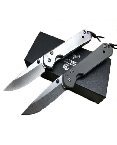 pequeño Chris Reeve 7 pulgadas D2 Stonewashtitanium Cuchillo plegable Campos para acampada Cambie de mermelada de regalos para el hombre 1P6250292