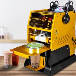 Small Cup Sealling Machine Commercieel Milk Tea Shop Semi-automatische Drank Soja Melkbeker Sealer 9 / 9.5 cm Bubble thee Machine
