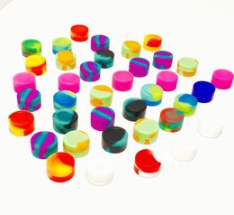 Small Cylinder Shape Huile Slick Silicone Pottes Dab Containtes de cire 3 ml Pot en silicone 26 mmx17mm2522692