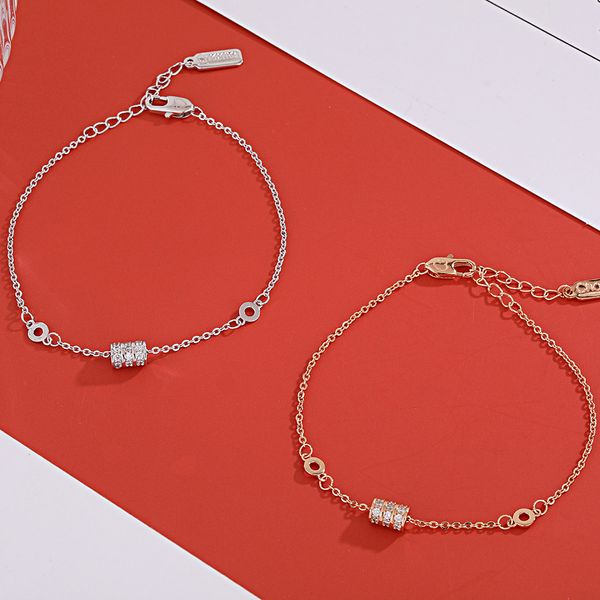 Petit design, luxe léger, petite taille, bracelet en argent pur, bracelet pour femme, polyvalent, simple et à la mode