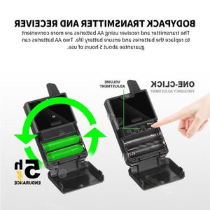 Envío gratuito Micrófono Lavalier inalámbrico de diafragma pequeño con función de monitor de audio Micrófono inalámbrico UHF para teléfonos inteligentes Cámaras DSLR web Rsmi