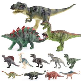 Petits modèles de dinosaures jouets Jurassic Tyrannosaurus indominus rex Triceratops Brontosaurus Boys Cadeaux cadeaux pour garçons