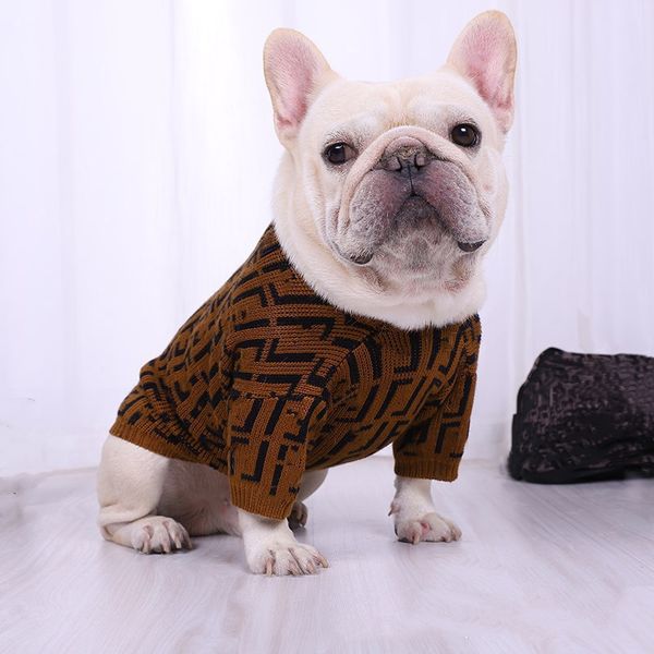 Abbigliamento per cani di piccola taglia Cappotto invernale per animali Maglioni firmati Lettera F Pigiama per cuccioli di lusso Barboncino Bichon Teddy Vestiti per cani Natale Cotone Ragazze Ragazzi Bulldog Camicie Outfit