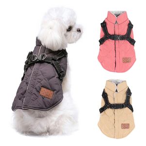 Small Dogs Harness Vest Clothes Puppy Clothing Winter Dog Jacket Coat Warm Pet Clothes For Shih Tzu Poodle Chihuahua Pug Teddy 201118
