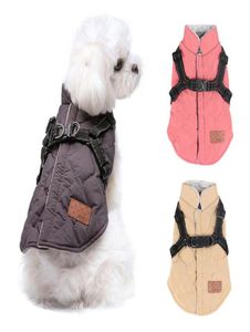 Petits chiens harnais veste vêtements de chiot vêtements d'hiver veste pour chiens manteau vêtements de compagnie chauds pour shih tzu poodle chihuahua pug en peluche 2017613801