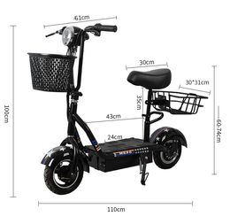 Scooter eléctrico pequeño Bicicleta eléctrica ligera Scooter plegable Scooter pequeño Harley Electric de Harley