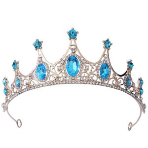 Kleine voortreffelijke kristalkinderen Tiaras Crowns voor bruiloft Bruid Party Diadeems Rhinestone hoofd ornamenten mode -accessoires