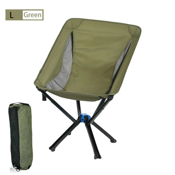 Petit pliable Portable chaise de Camping pliante sac à dos en plein air pique-nique voyage un bouton ouverture rapide 240319