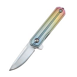 Klein vouwmes D2 Steel Blade TC4 Titanium Alloy Handle EDC Key China Mini Knives