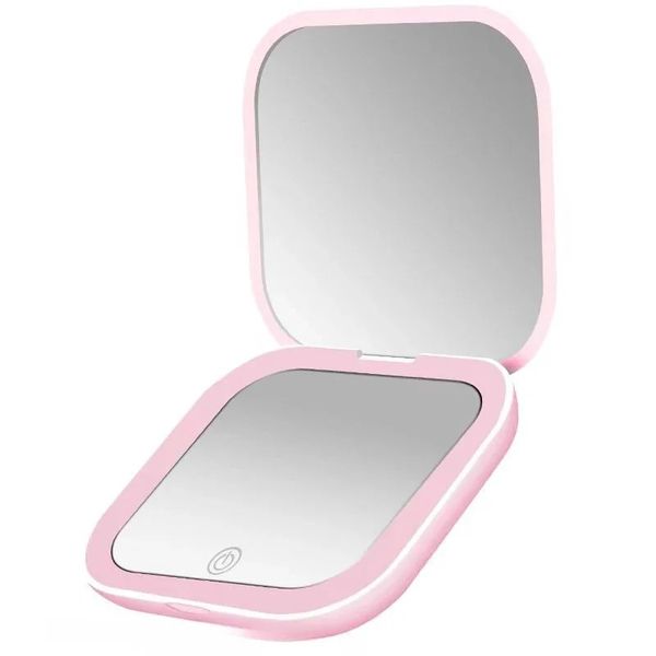 Petit miroir de vanité pliante avec lumières LED votre beauté portable essentielle