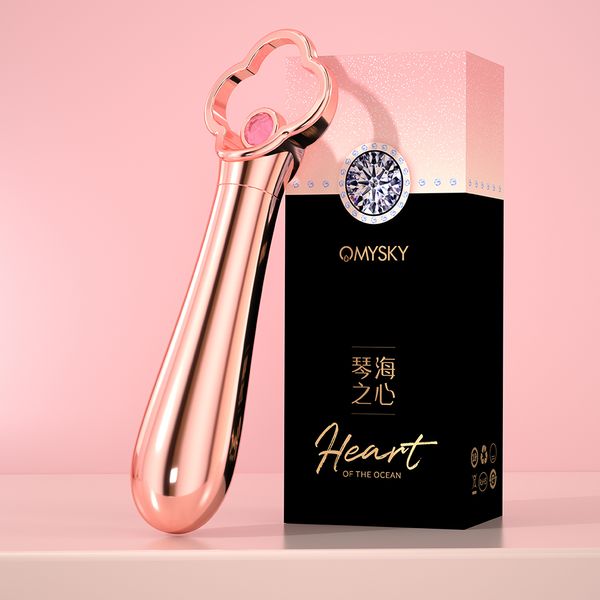 Petite tige d'or bâton de masturbation féminine Préliminaires Version Av compacte et portable Oeuf vibrant Jouets sexy pour femmes