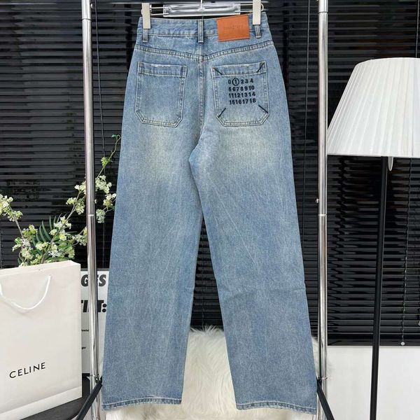 Petit groupe Shenzhen Nanyou vêtements pour femmes BALIMIU famille automne et hiver pantalons décontractés femmes taille haute tempérament jeans à jambes larges