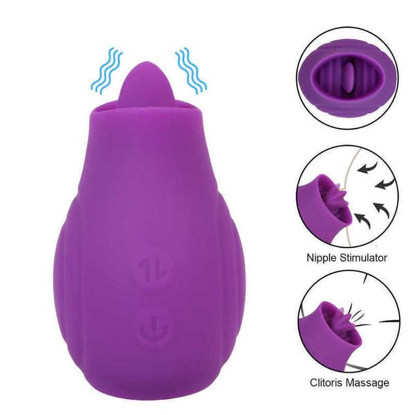 Petit agrandisseur de sein léchant des vibrateurs pour les femmes mamelon clitoris lèche Vaginal Anal masturbateur féminin pipe