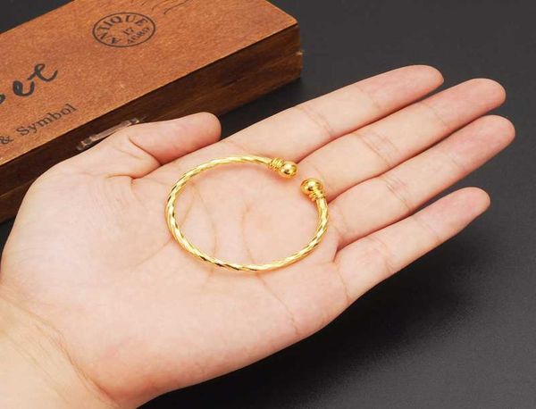 Petite charmant Gold Dubaï Afrique Bangle Bijoux arabe Charme Girls India Bracelet de cheville Bijoux pour enfants Baby Birthday Gift7459905