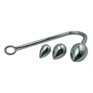 Kleine middelgrote grote kogelkop voor Kies metalen anale haak buttplug dilator alluminium legering prostaat massager sexy speelgoed bdsm gay nieuw